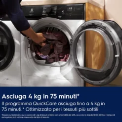 Asciugatrice Electrolux EW6H1ZBG8C con pompa di calore