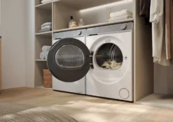 Asciugatrice Haier HD100C367U1 con 10 kg di capacità, tecnologia a pompa di calore e WiFi