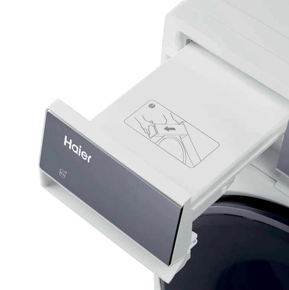 Asciugatrice Haier HD100C367U1 con 10 kg di capacità, tecnologia a pompa di calore e WiFi