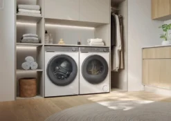 Asciugatrice Haier HD100C367U1 con 10 kg di capacità, tecnologia a pompa di calore e WiFi