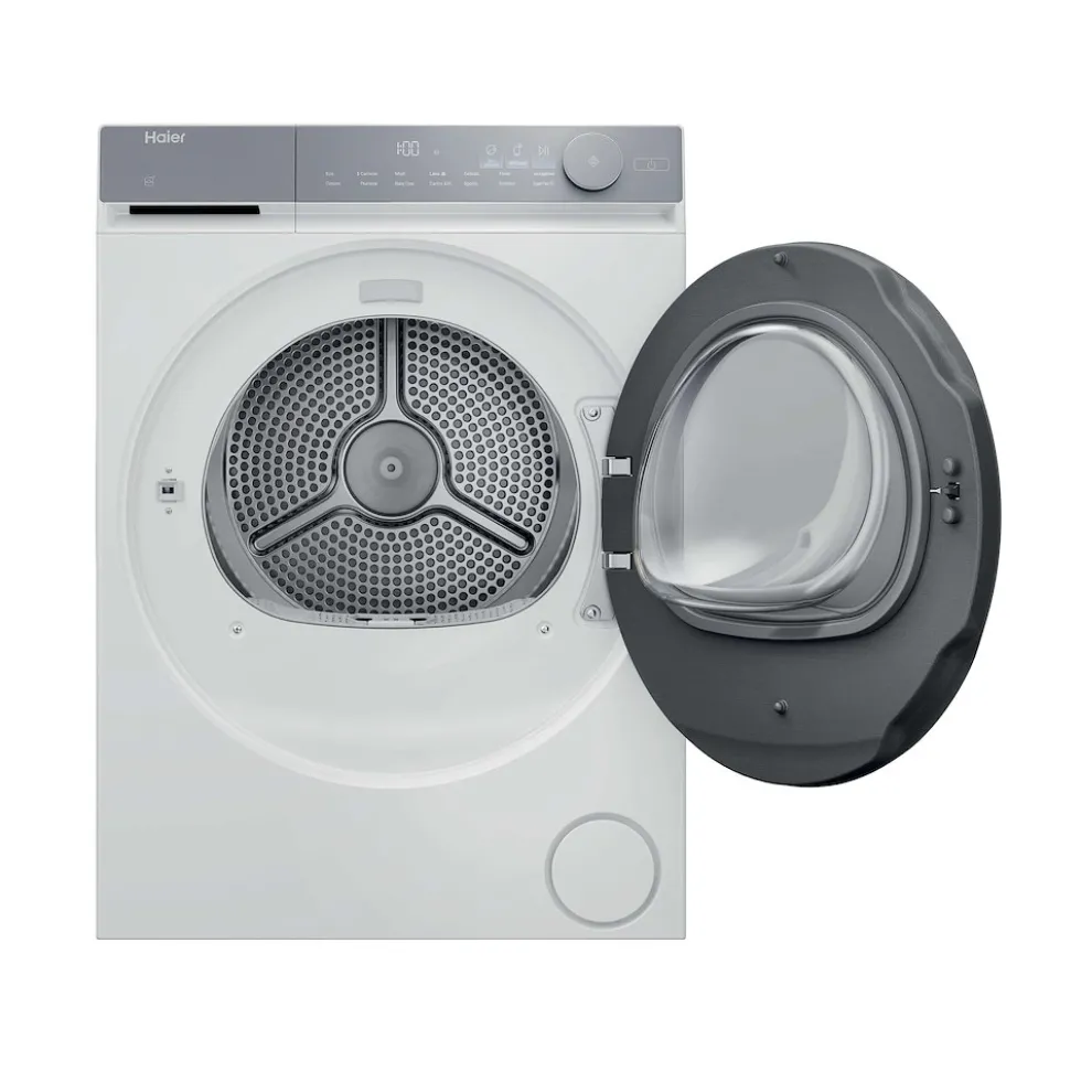 Asciugatrice Haier HD100C367U1 con 10 kg di capacità, tecnologia a pompa di calore e WiFi
