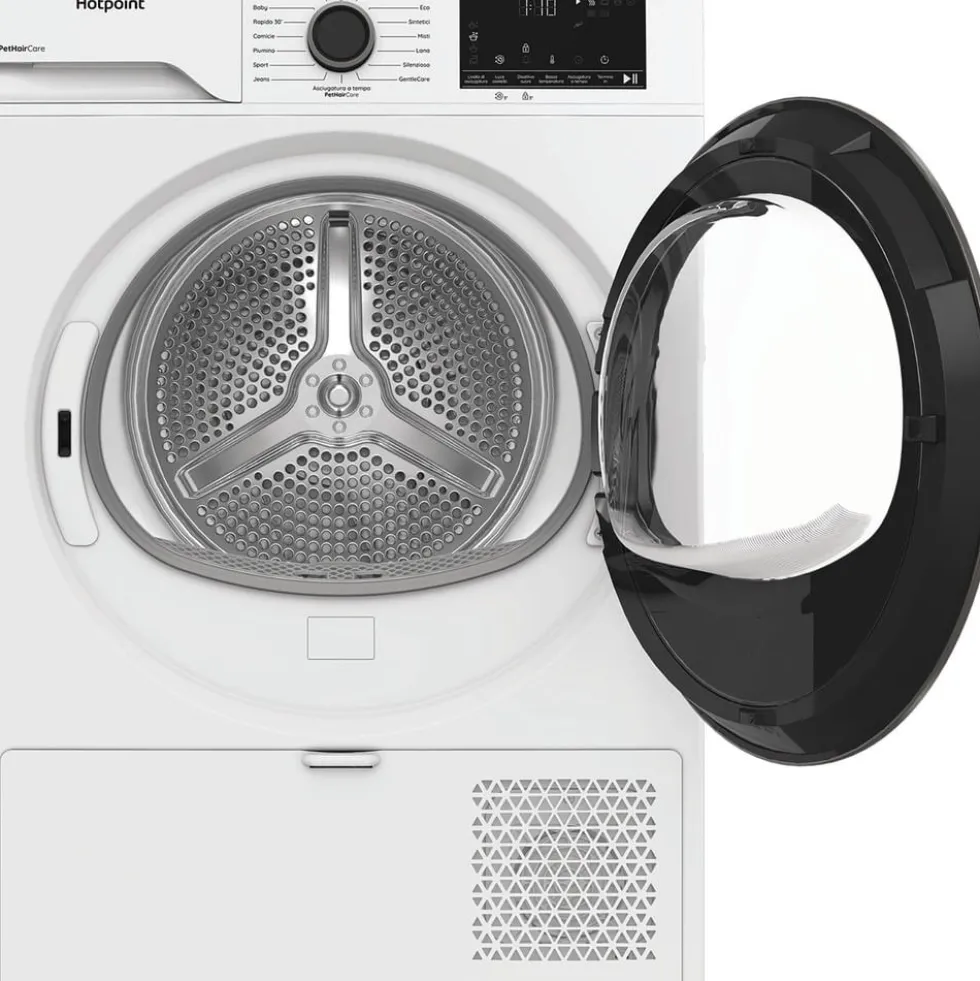 Asciugatrice Hotpoint Ariston HPT94DBSIT a pompa di calore con capacità 9kg