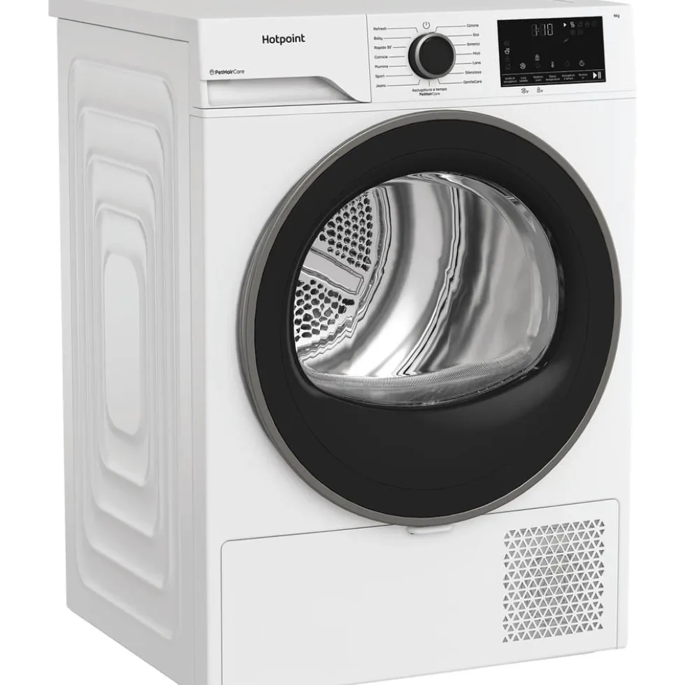 Asciugatrice Hotpoint Ariston HPT94DBSIT a pompa di calore con capacità 9kg