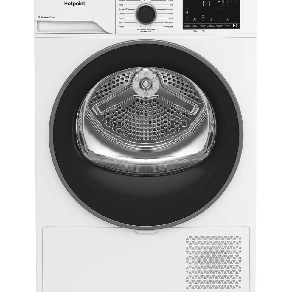 Asciugatrice Hotpoint Ariston HPT94DBSIT a pompa di calore con capacità 9kg