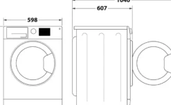 Asciugatrice Indesit CYD84DWWIT a pompa di calore con display digitale