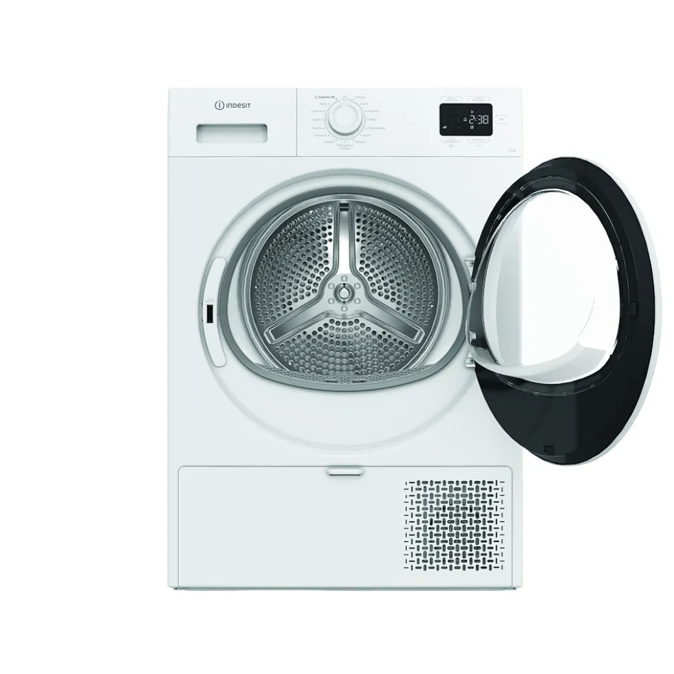 Asciugatrice Indesit CYD102DWWIT a pompa di calore con Display Digitale