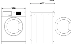 Asciugatrice Indesit CYD102DWWIT a pompa di calore con Display Digitale