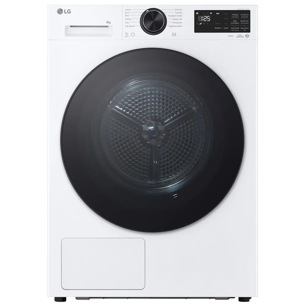 Asciugatrice LG ELECTRONICS RHX7009TLB con AI Dry e 9 kg