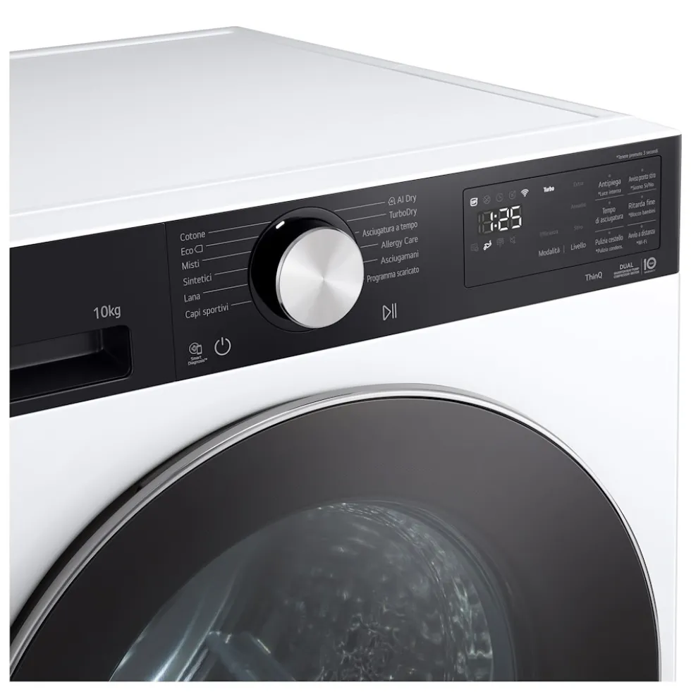 Asciugatrice LG Electronics RNX5010TKC con Intelligenza AI Dry e 10 kg