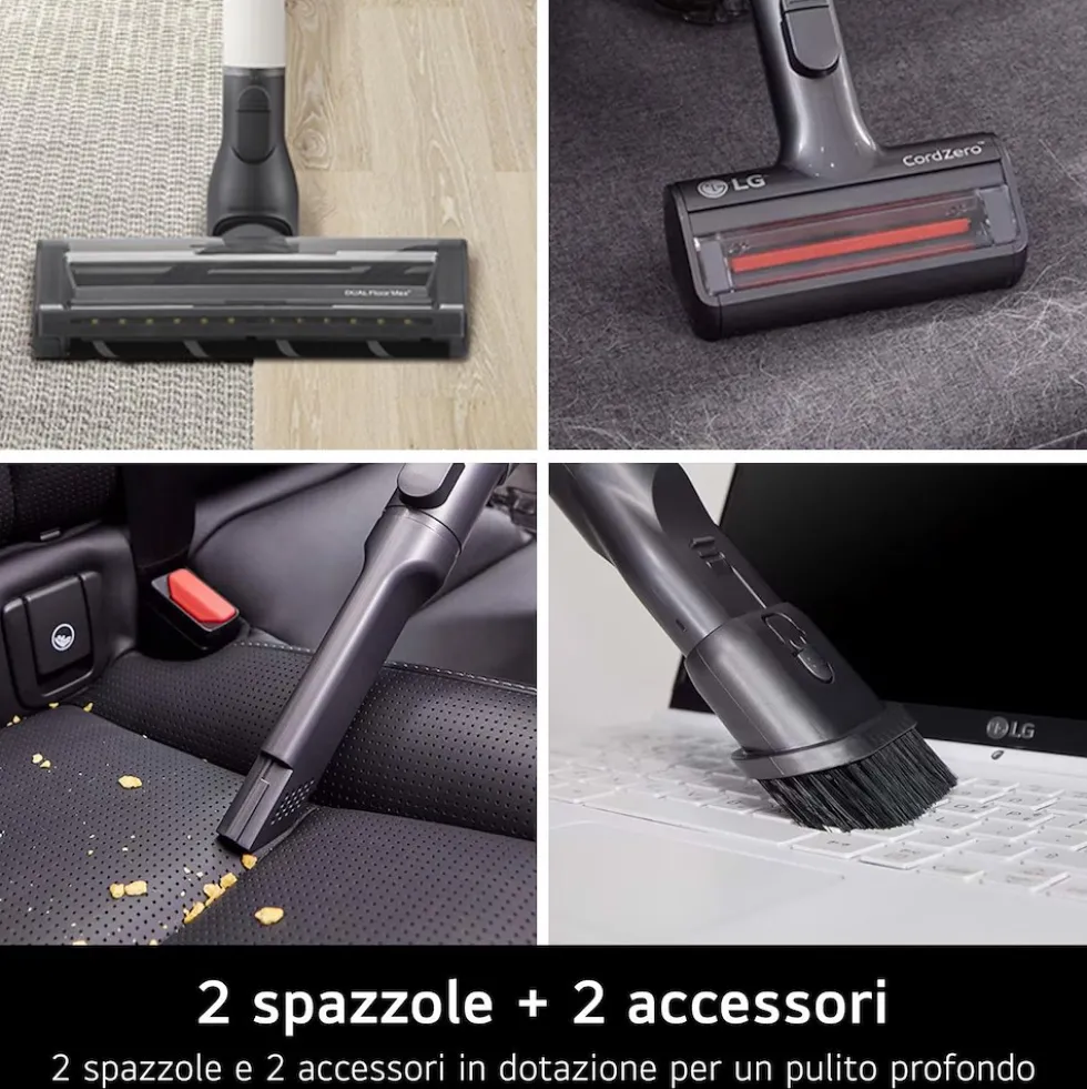 Aspirapolvere senza fili LG CordZero A9T PRIME con stazione auto-svuotante