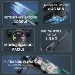 Aspirapolvere senza fili Rowenta X-Force 8.80 250W