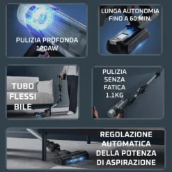 Aspirapolvere senza fili Rowenta X-Force Flex 10.80 Allergy RH7A32