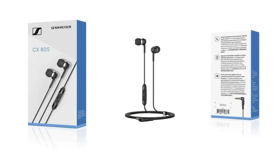 Auricolari in-ear Sennheiser CX80SNERA con microfono e controllo chiamate