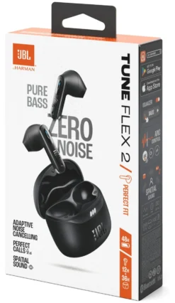 Auricolari microfono bluetooth Jbl JBLTFLEX2BLK TUNE Flex 2 Tws Black