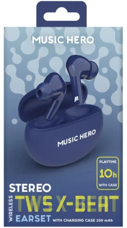 Auricolari microfono bluetooth Sbs MHTWSBEATBTNORB MUSIC HERO X Beat T