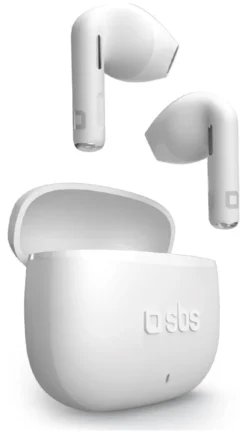 Auricolari microfono bluetooth Sbs TEEARTWSGOPODSW GO PODS Tws White