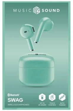 Auricolari microfono bluetooth Cellular Line BTMSTWSSWAGG MUSIC SOUND