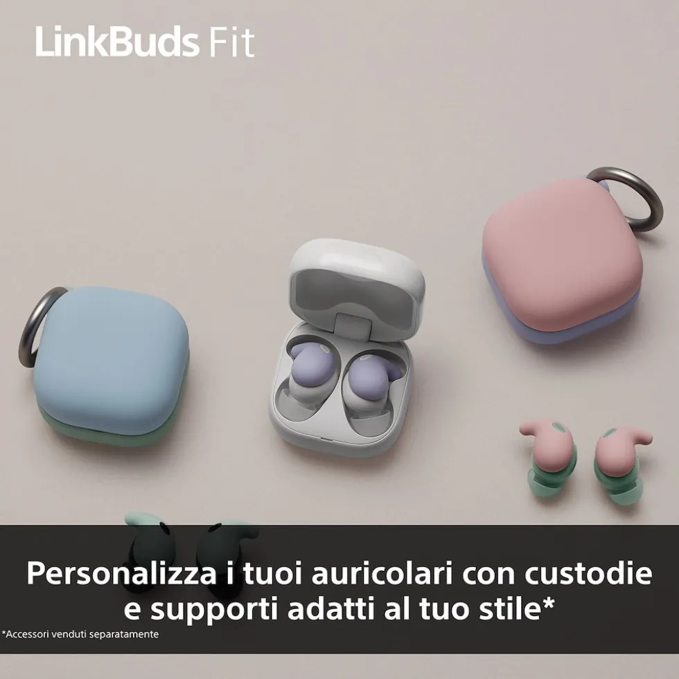 Auricolari Sony LinkBuds Fit WFLS910NW.CE7 con Hi-Res Audio Wireless