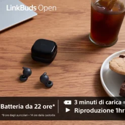 Auricolari Sony LinkBuds WFL910B Open con driver ad anello