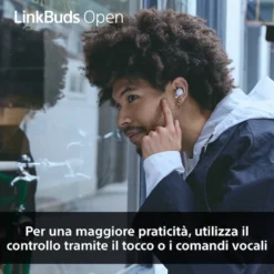 Auricolari Sony LinkBuds WFL910B Open con driver ad anello