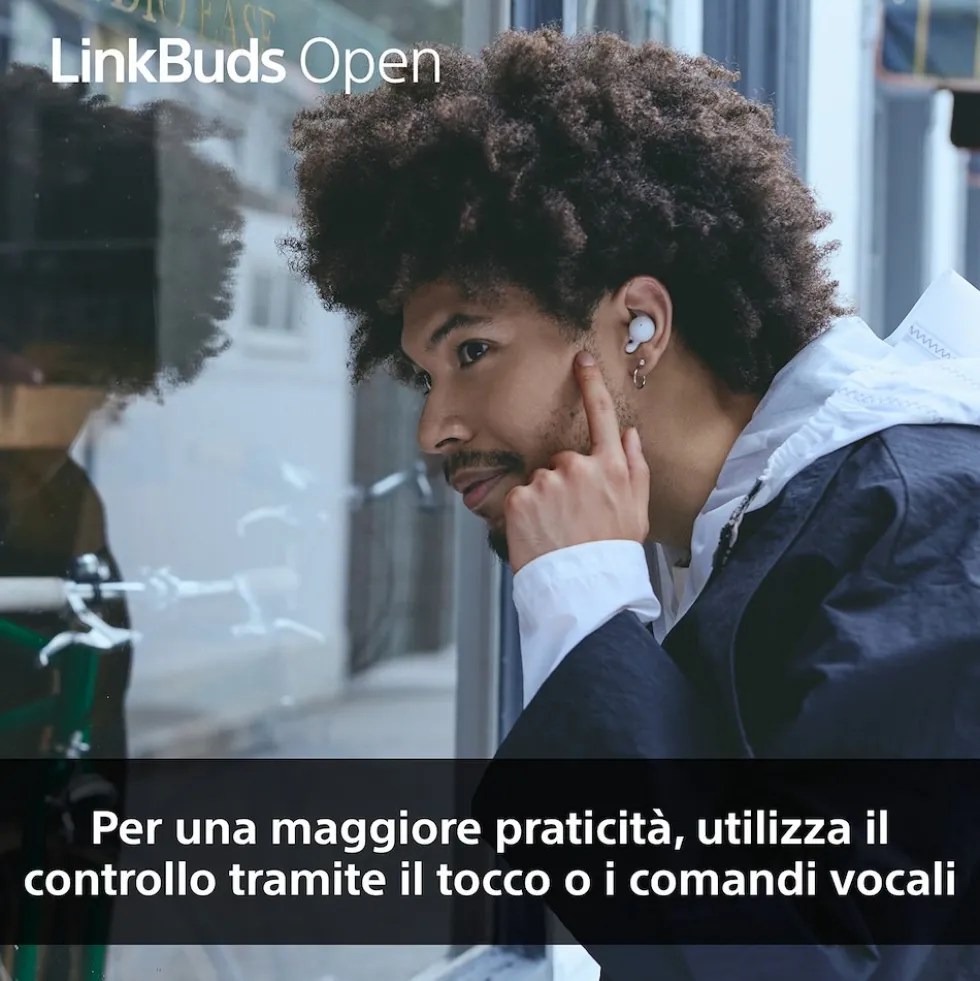 Auricolari Sony LinkBuds WFL910B Open con driver ad anello