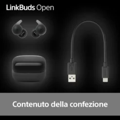 Auricolari Sony LinkBuds WFL910B Open con driver ad anello