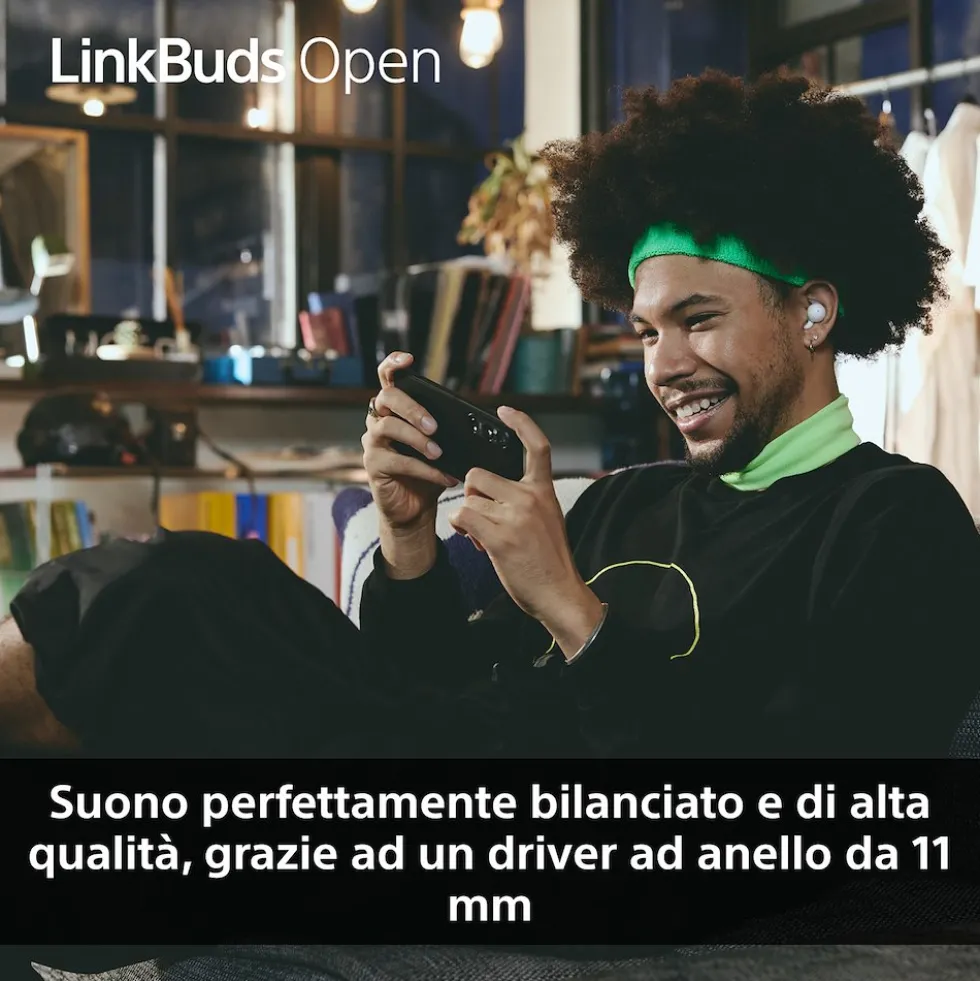 Auricolari Sony LinkBuds WFL910B Open con driver ad anello