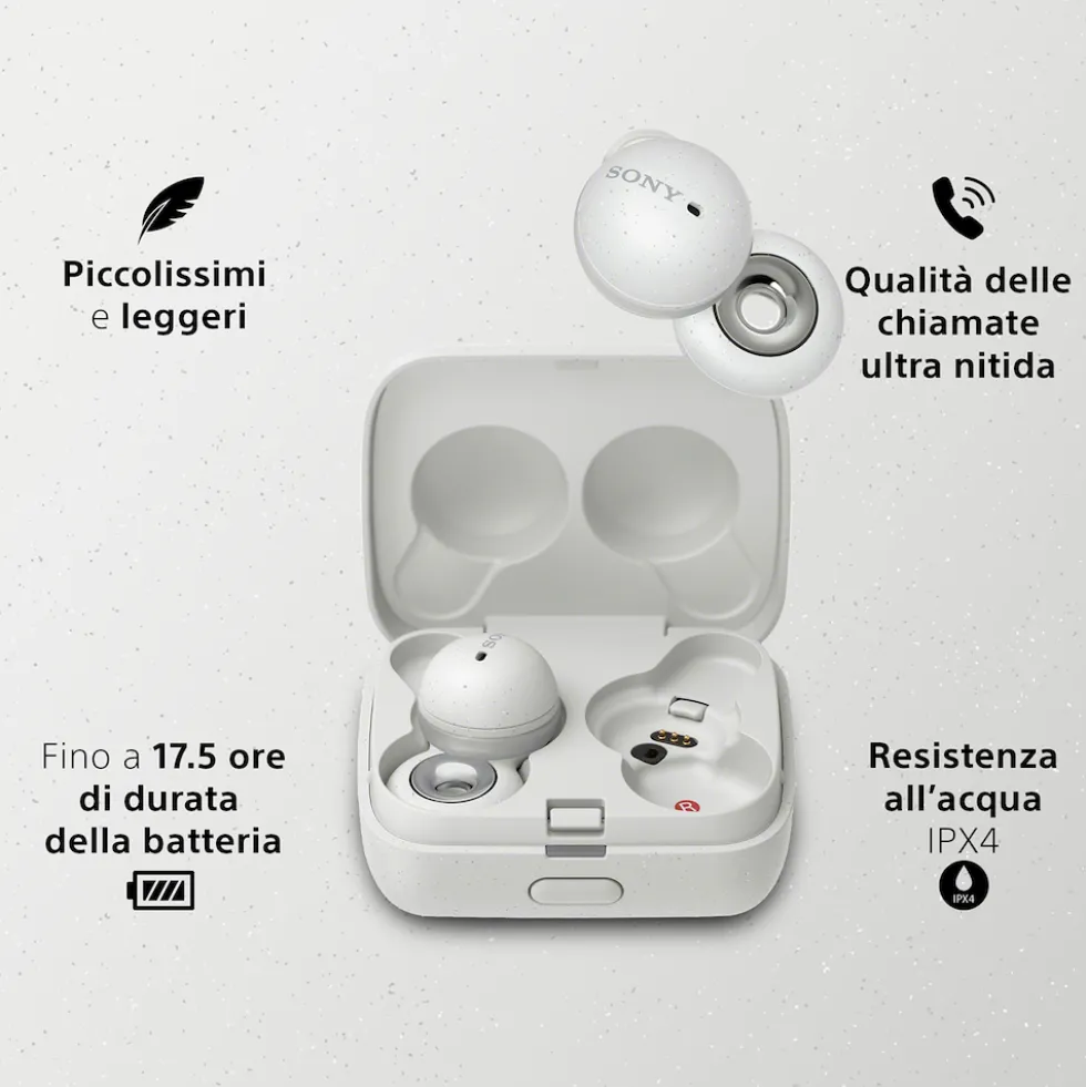 Auricolari true wireless Sony LinkBuds WFL900W IPX4