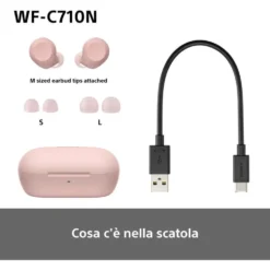 Auricolari true wireless Sony WFC710NP.CE7 con cancellazione del rumore