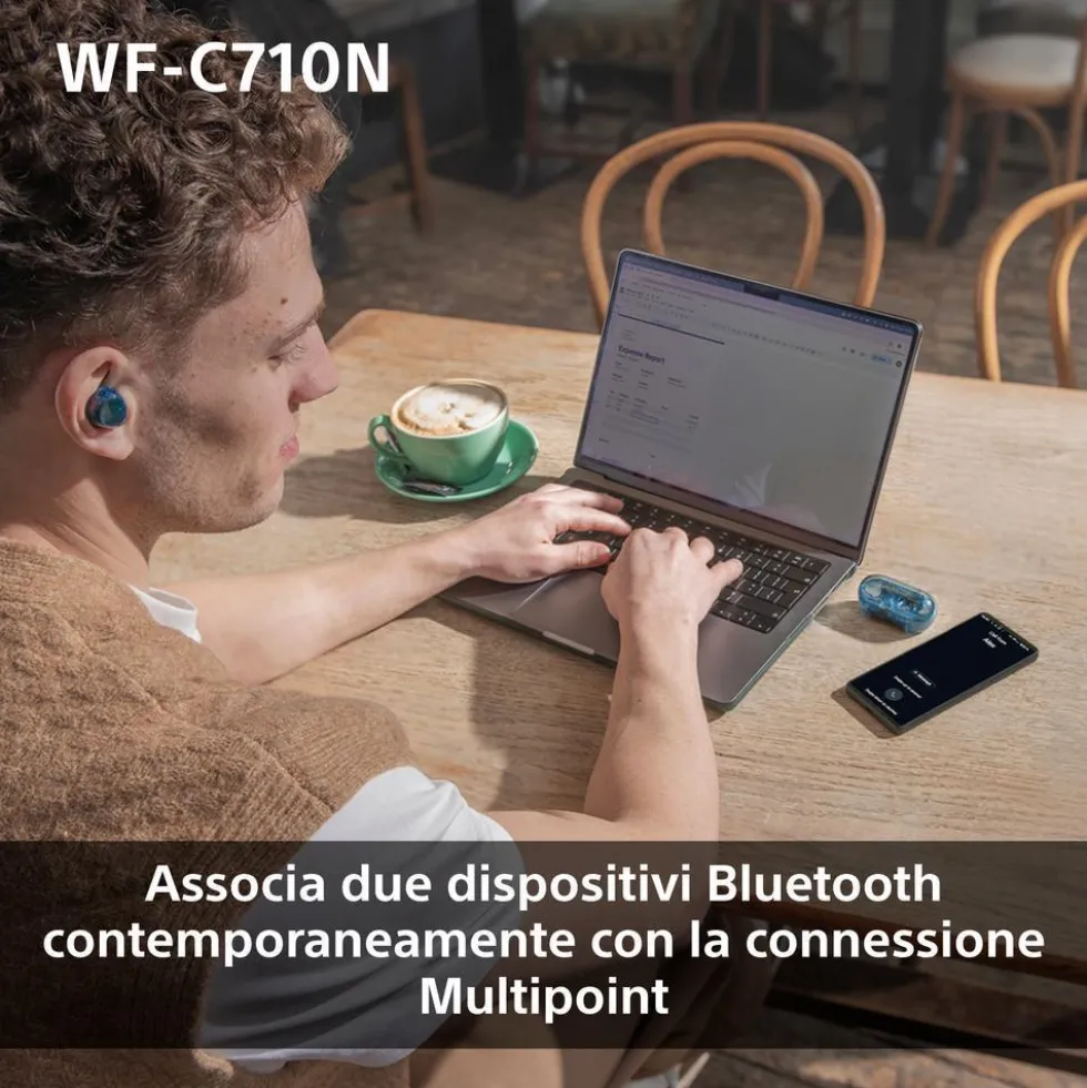 Auricolari true wireless Sony WFC710NL.CE7 con eliminazione del rumore