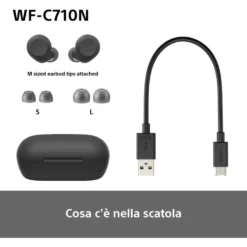 Auricolari true wireless Sony WFC710NB con cancellazione del rumore