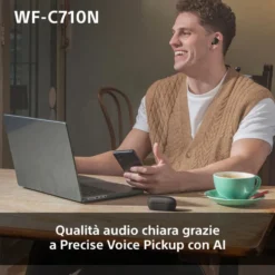 Auricolari true wireless Sony WFC710NB con cancellazione del rumore
