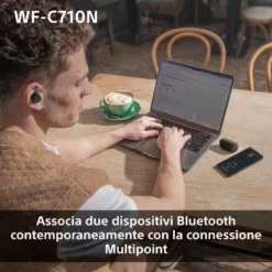 Auricolari true wireless Sony WFC710NB con cancellazione del rumore