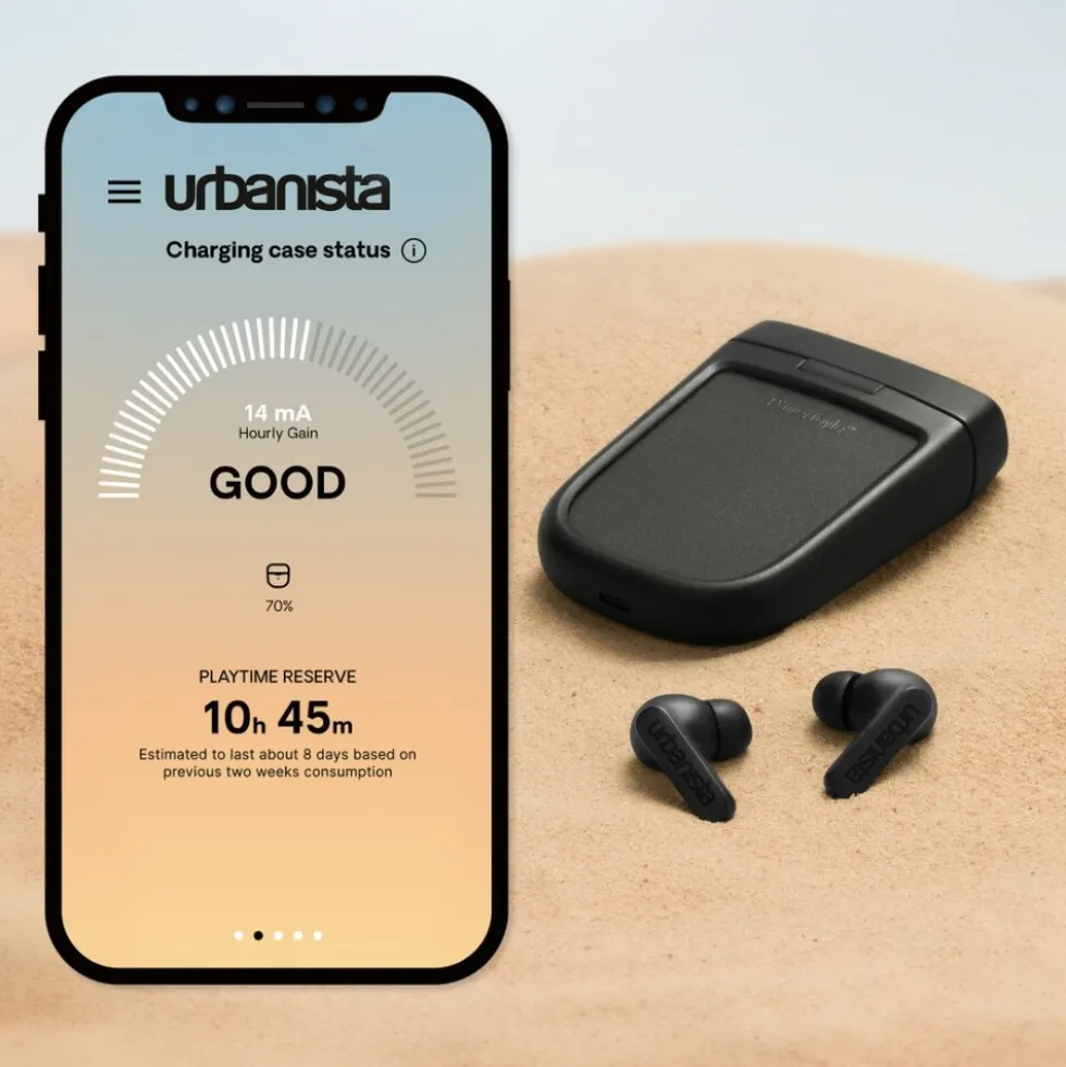 Auricolari true wireless Urbanista Phoenix a ricarica solare