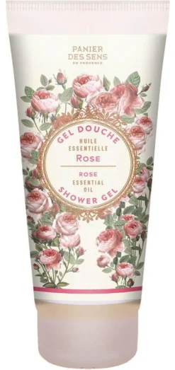 Bagno doccia Panier des Sens Rosa rigenerante gel