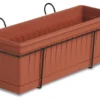 Balconiera Stefanplast 86060 con cassetta piante inclusa Terracotta