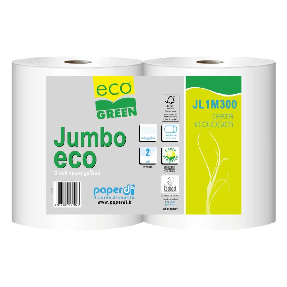 Bancale 21 confezione da 6 rotoli di carta igienica Jumbo eco