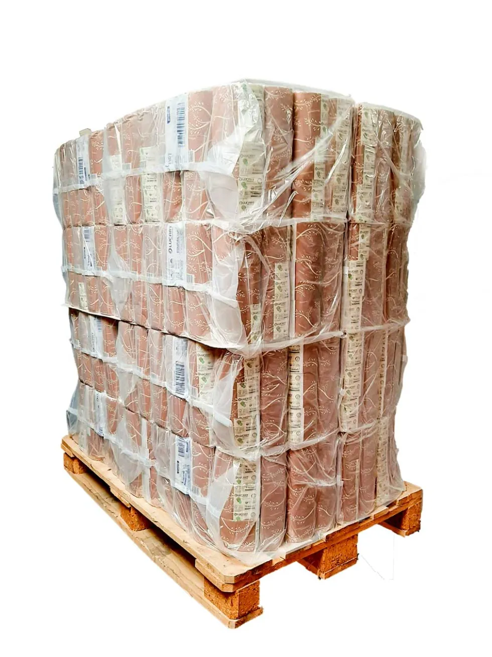 Bancale da 192 confezione di 6 rotoli ciascuna di carta igienica fascettata Econatural