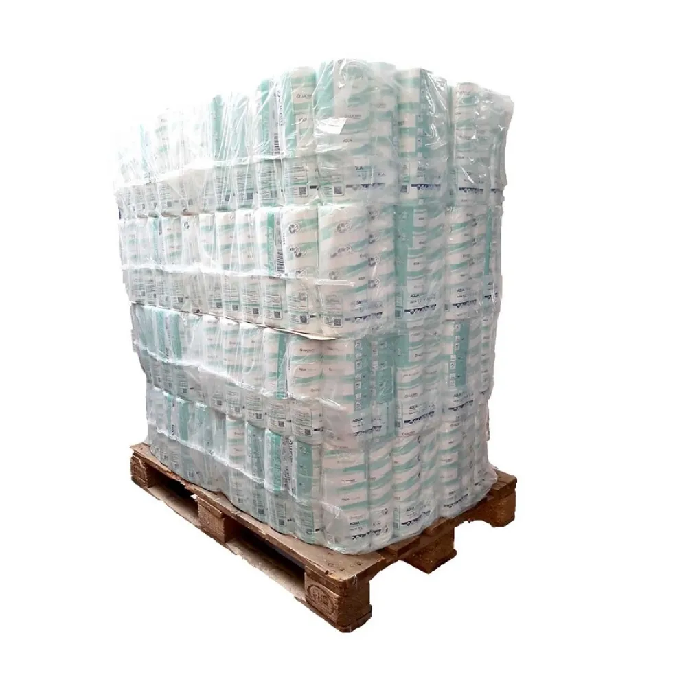 Bancale da 192 confezioni di carta igienica idrosolubile Aquastream 1 da 6 rotoli