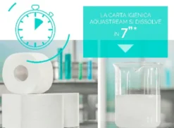 Bancale da 24 confezioni di carta igienica Aquastream 340 Maxi Jumbo da 6 rotoli