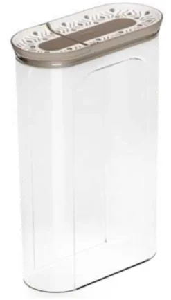 Barattolo Stefanplast 55030 TOSCA porta cereali con dosatore Tortora