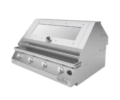 Barbecue a gas Fry Top 750 Basic da appoggio 4 bruciatori griglia scolo a V