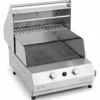 Barbecue a gas Fry Top 500 basic da appoggio 2 bruciatori con griglia tondino