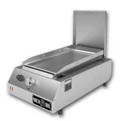 Barbecue a gas Fry Top 250 da appoggio doppio utilizzo: piastra e fornello