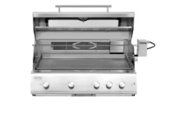Barbecue a gas Fry Top 750 Range da appoggio 5 bruciatori con piastra Teppanyaki