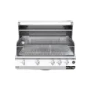 Barbecue a gas Fry Top 750 Range da appoggio 5 bruciatori griglia scolo a V