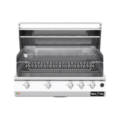 Barbecue a gas Fry Top 750 Range da appoggio 5 bruciatori griglia tondino