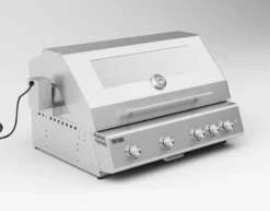 Barbecue a gas Fry Top 750 Range da appoggio 5 bruciatori con piastra Teppanyaki