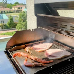 Barbecue a gas Fry Top 750 Stone 4 bruciatori pietra ollare