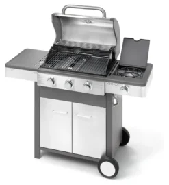 Barbecue GPL Ompagrill 4 B INDIANAPOLIS Grigio e Inox